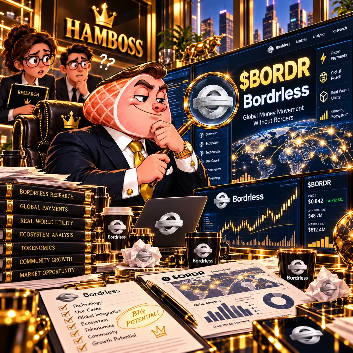 HamBoss story illustration: The Bordrless discovery