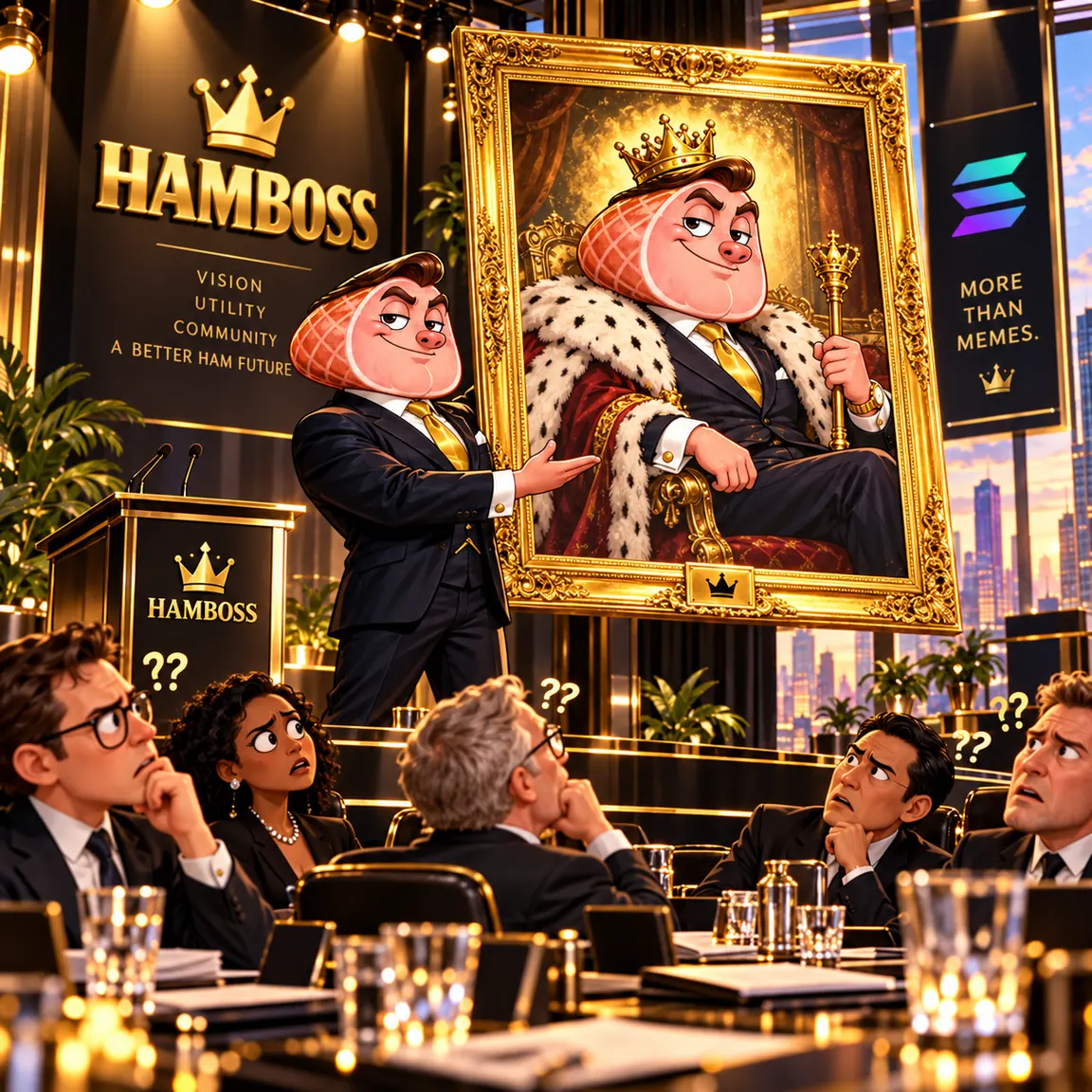 HamBoss story illustration: The Chief Executive Oinker
